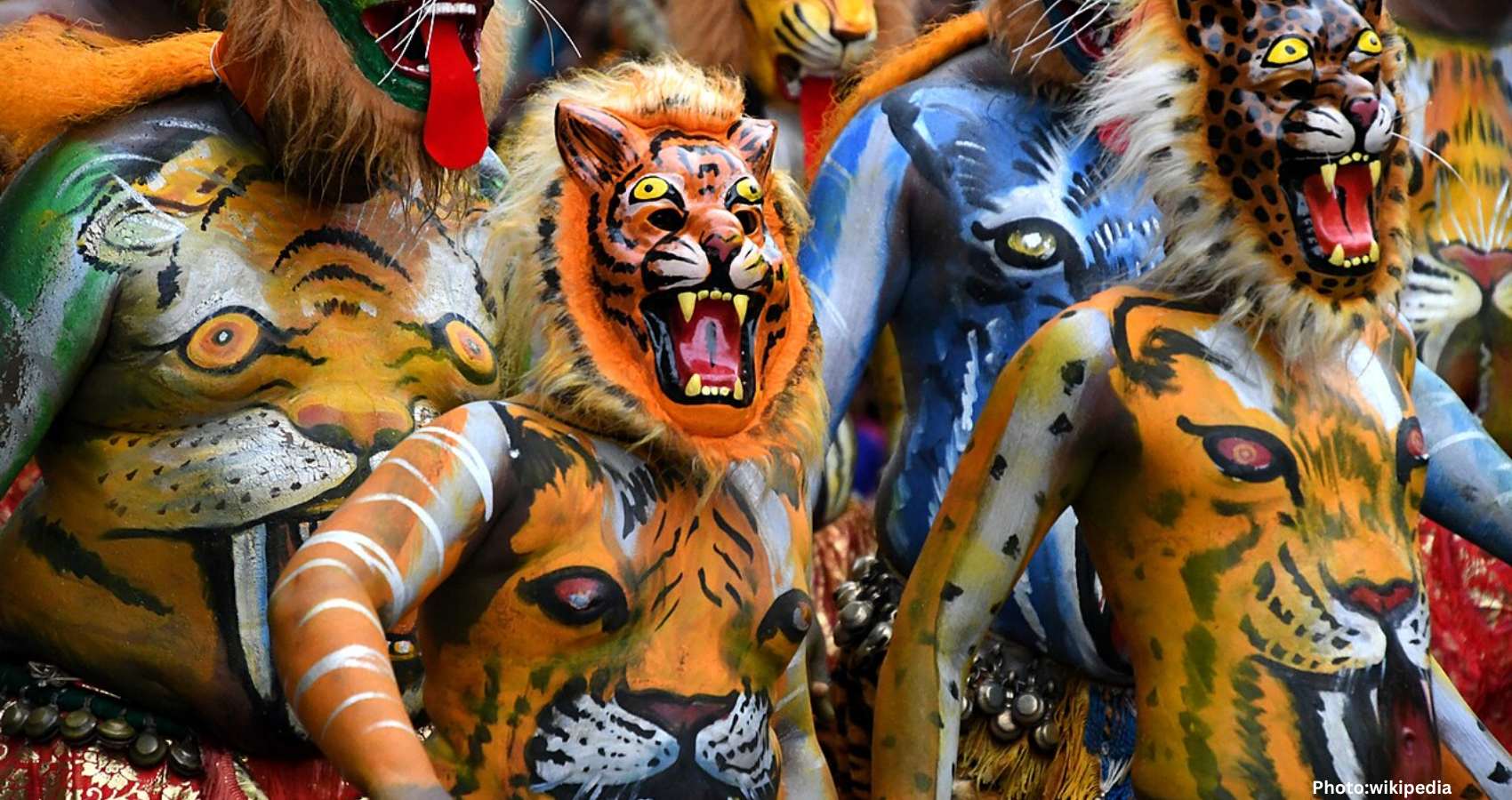Feature and Cover Polish Woman Embraces Kerala's Pulikali Dance at Onam Festival