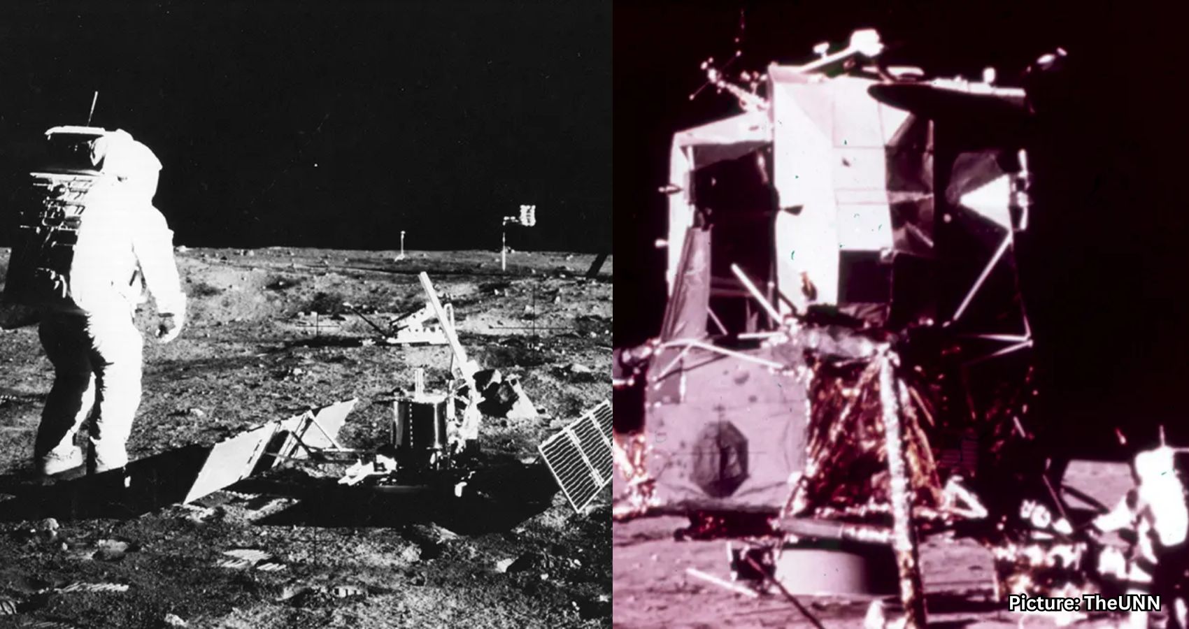 Featured & Cover Orbiter Photos Reveal Lunar Modules from First Two Moon Landings