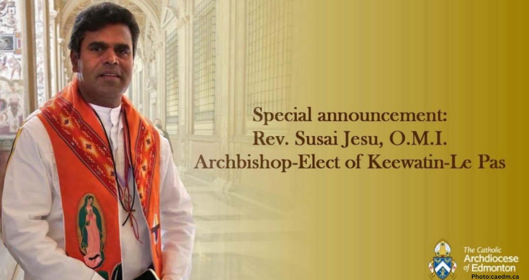 Feature and Cover Indian Oblate Priest Father Susai Jesu Named Archbishop of Keewatin Le Pas