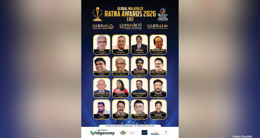 Global Malayalee Festival to Honor 16 Distinguished Achievers With Global Malayalee Ratna Awards