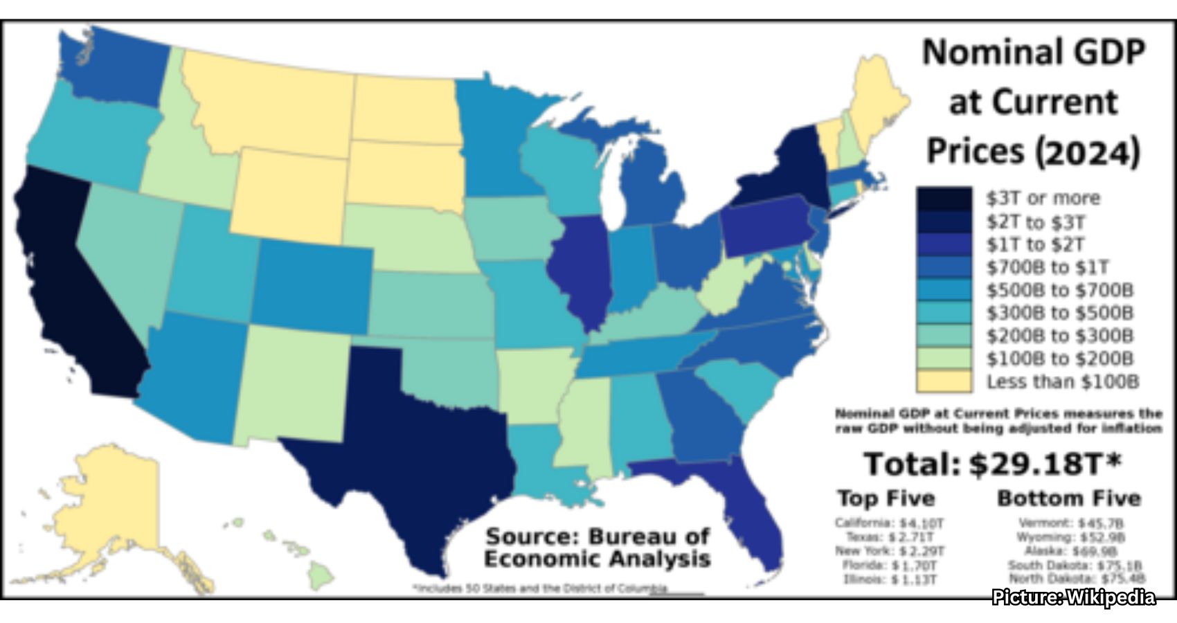 Featured & Cover Every State's Contribution to U S GDP Highlights Economic Disparities