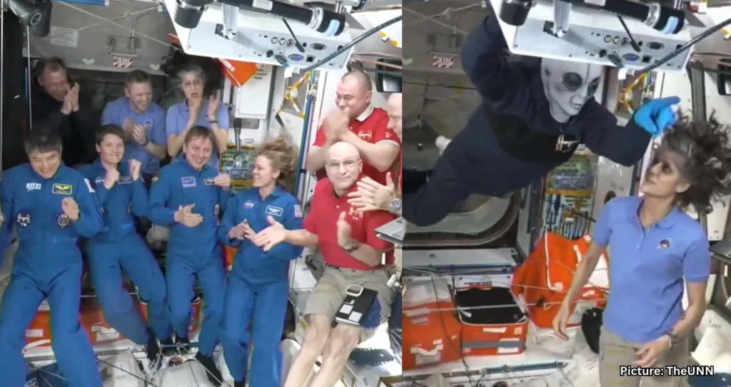 ISS Crew Member Plays Prank as SpaceX Team Arrives