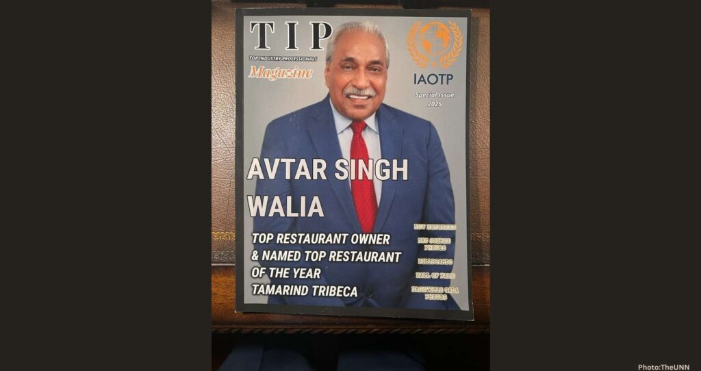 Avtar Singh Walia Named Top Restaurant Owner of the Year by IAOTP