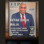 Feature and Cover Avtar Singh Walia Named Top Restaurant Owner of the Year by IAOTP