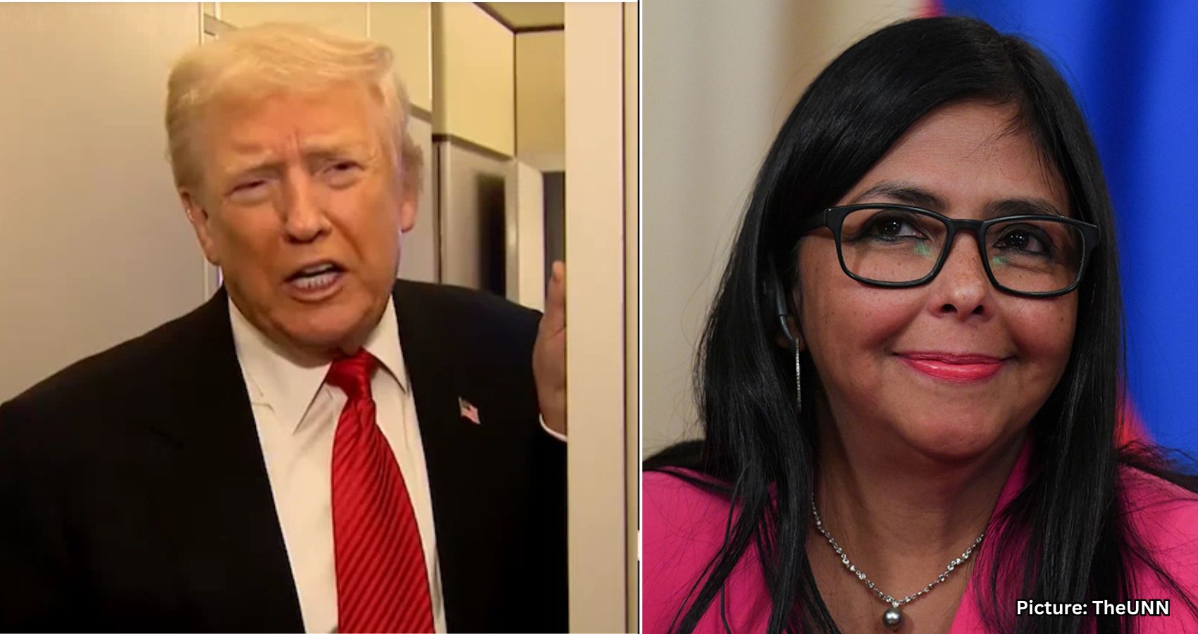 Featured & Cover Trump Asserts U S Leadership Role in Venezuela Amid Delcy Rodríguez Discussion