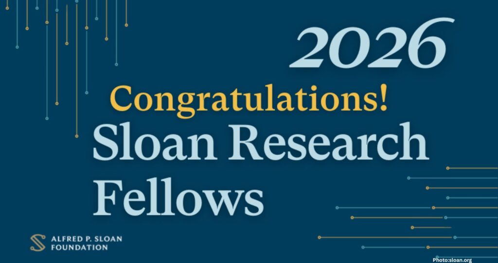 Four Indian-American Researchers Selected as 2026 Sloan Research Fellows