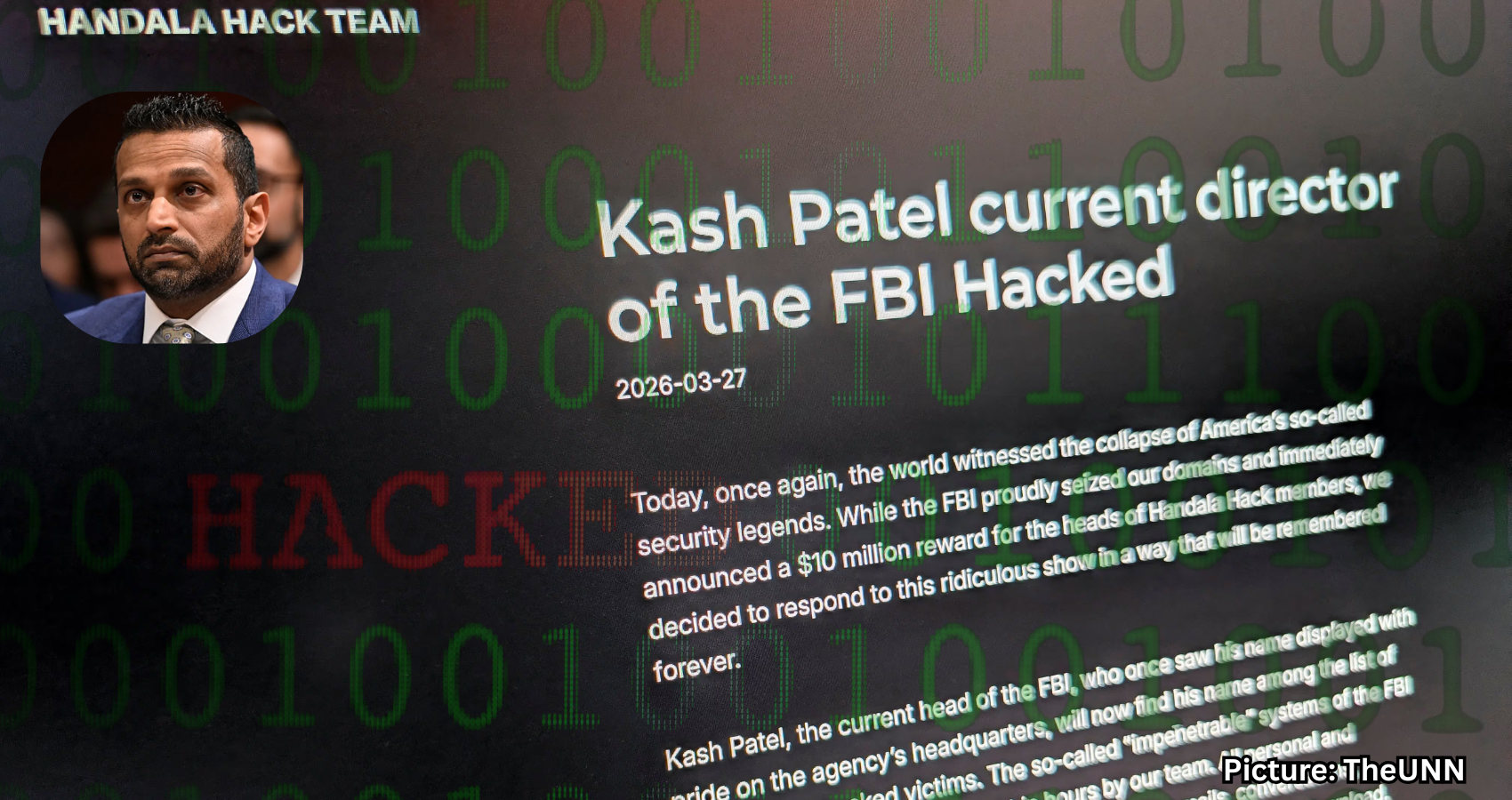 Featured & Cover FBI Director Kash Patel's Email Hack Linked to Iranian Group