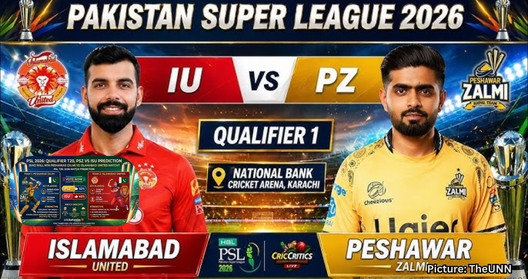 Featured & Cover PSZ vs ISU Live Streaming Details for PSL 2026 Qualifier
