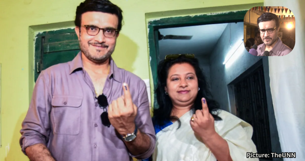 Sourav Ganguly Votes in South 24 Parganas for West Bengal Elections 2026