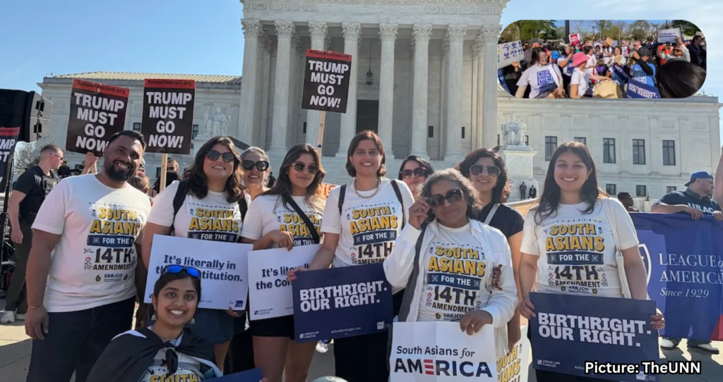 South Asian American Group Rallies at Supreme Court on Birthright Citizenship