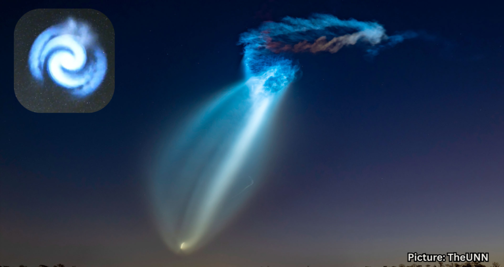 Spectacular Blue Spiral Light Likely Caused by SpaceX Rocket Launch