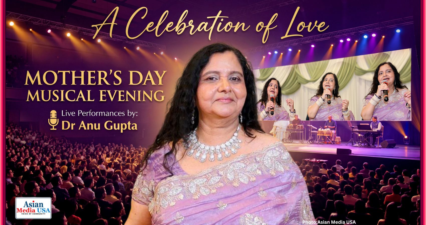 Featured & Cover Melodies Woven in Motherly Love Dr Anu Gupta’s Soul Stirring Musical Tribute Lights Up Midwest on Mother’s Day