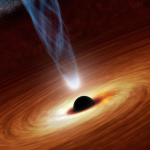 Featured & Cover Researchers Identify Source of Black Hole's 3 000 Light Year Jet Stream