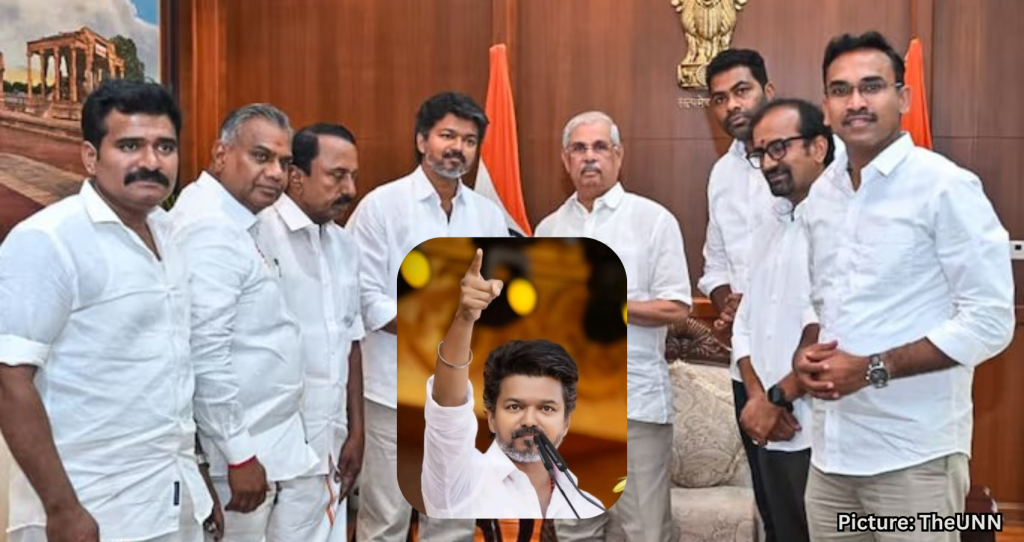 Star Politician Vijay Meets Governor, Requests Invitation to Form Government
