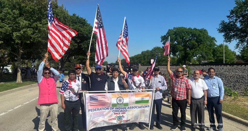 Indian-American Groups Participate in Arlington Heights Memorial Day Parade