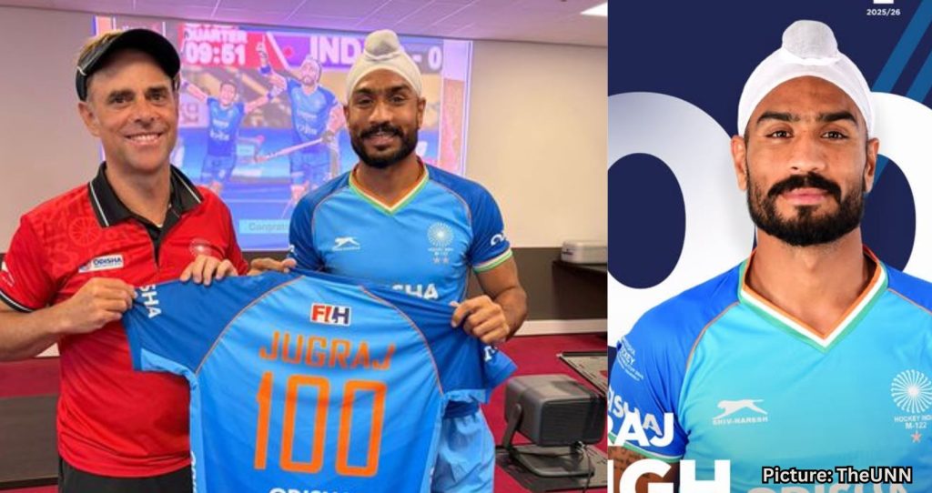 Jugraj Singh Celebrates 100th International Appearance for India