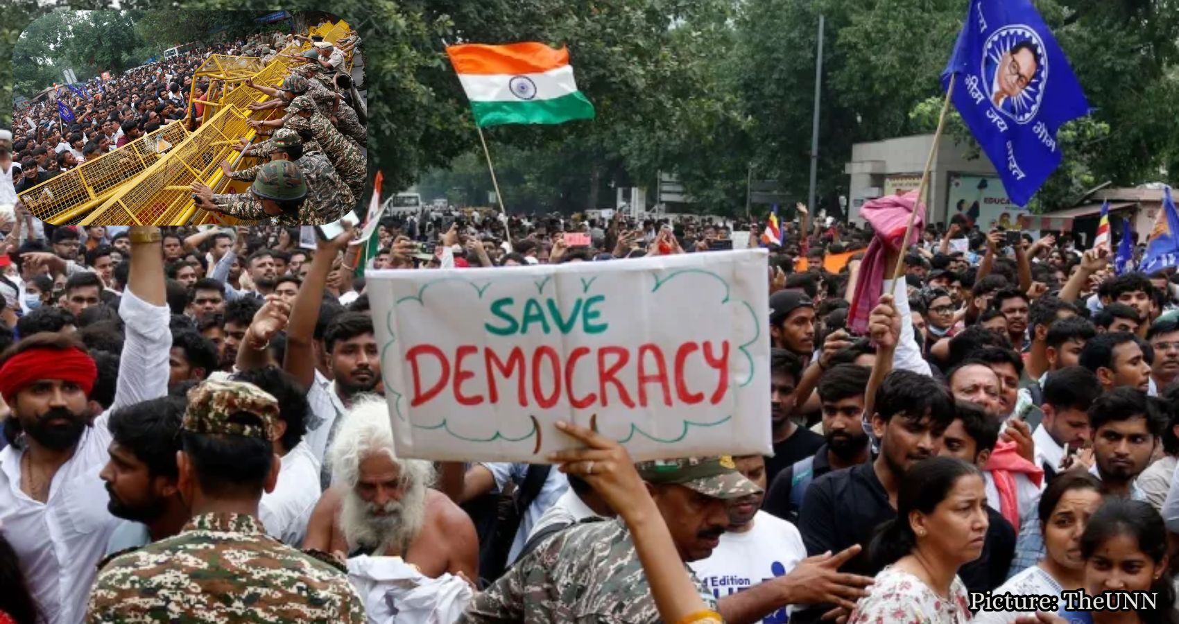 Featured & Cover Cockroach Party Protest in India Halted by Tear Gas Near Parliament