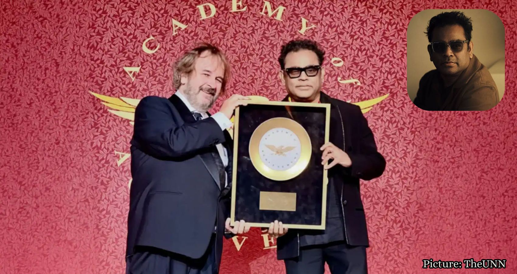 Featured & Cover Peter Jackson Awards Golden Plate to Indian Composer AR Rahman