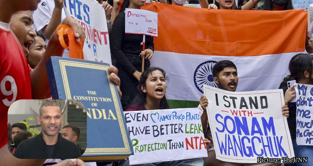 Shikhar Dhawan Encourages Youth Amid NEET Protests