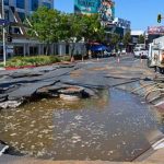 Featured & Cover Water Main Break Causes Flooding and Sinkhole in West Hollywood