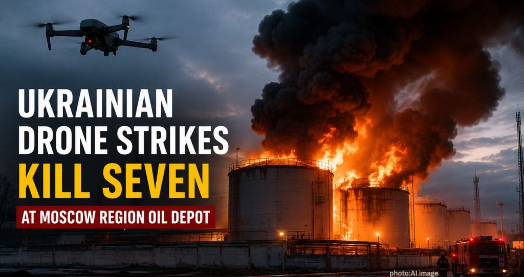 Ukrainian Drone Strikes Kill Seven at Moscow Region Oil Depot
