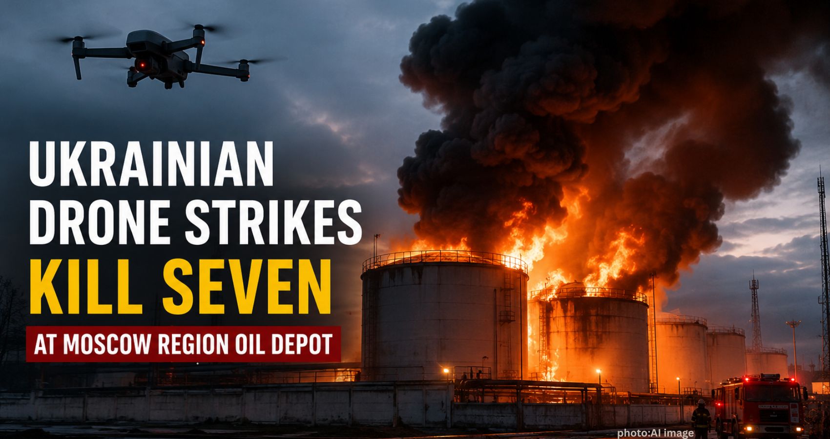Ukrainian Drone Strikes Kill Seven at Moscow Region Oil Depot