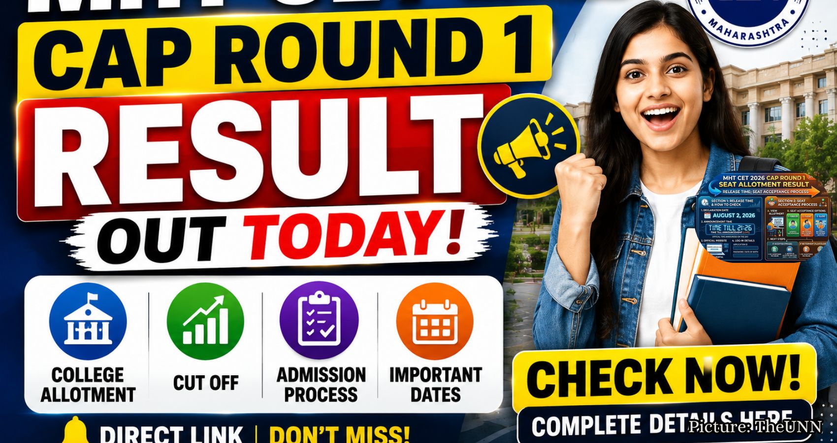 Featured & Cover MHT CET 2026 CAP Round 1 Seat Allotment Results Released Today (1)