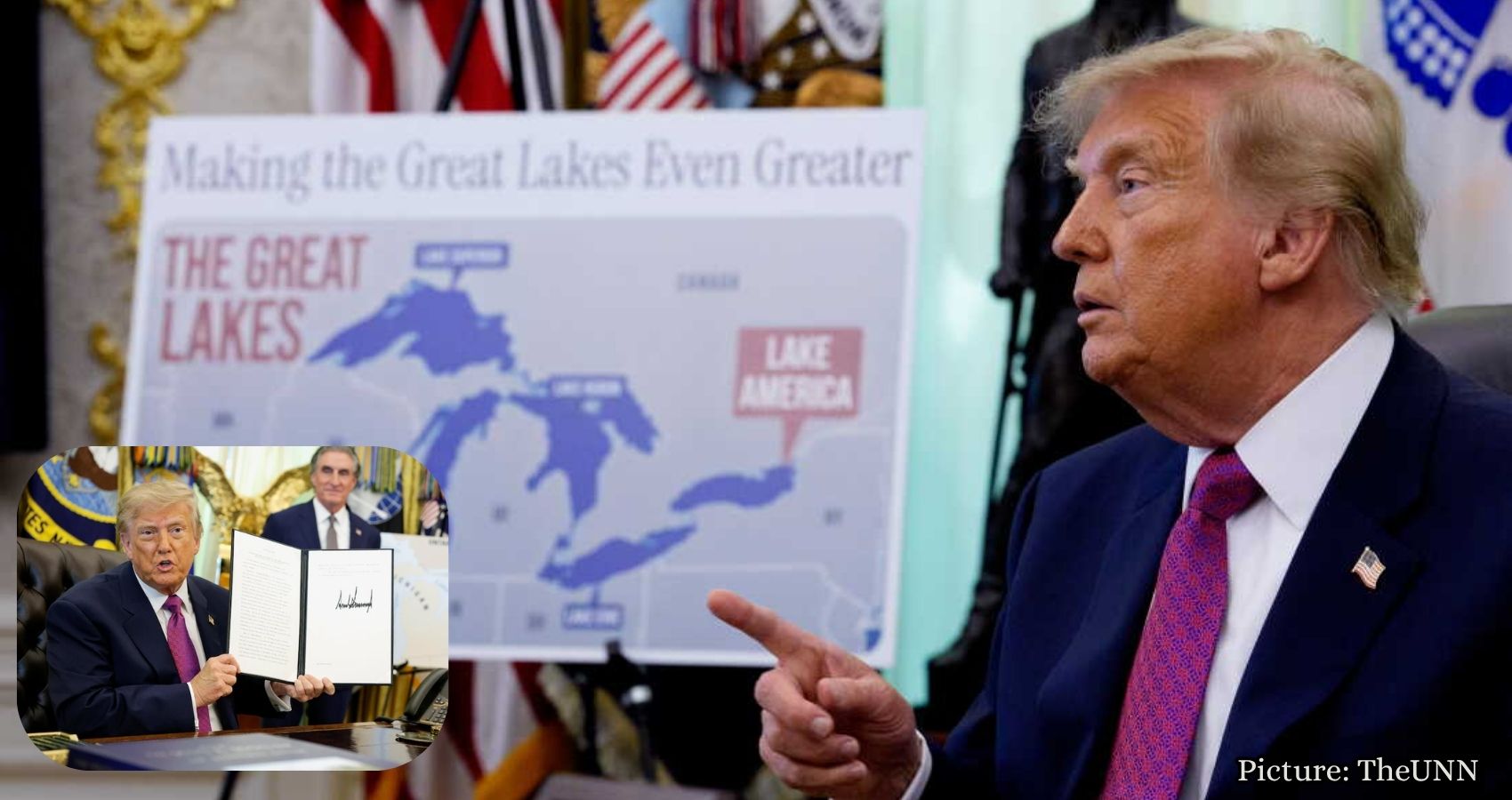 Featured & Cover Trump Renames Lake Ontario to Lake America During U S Visi