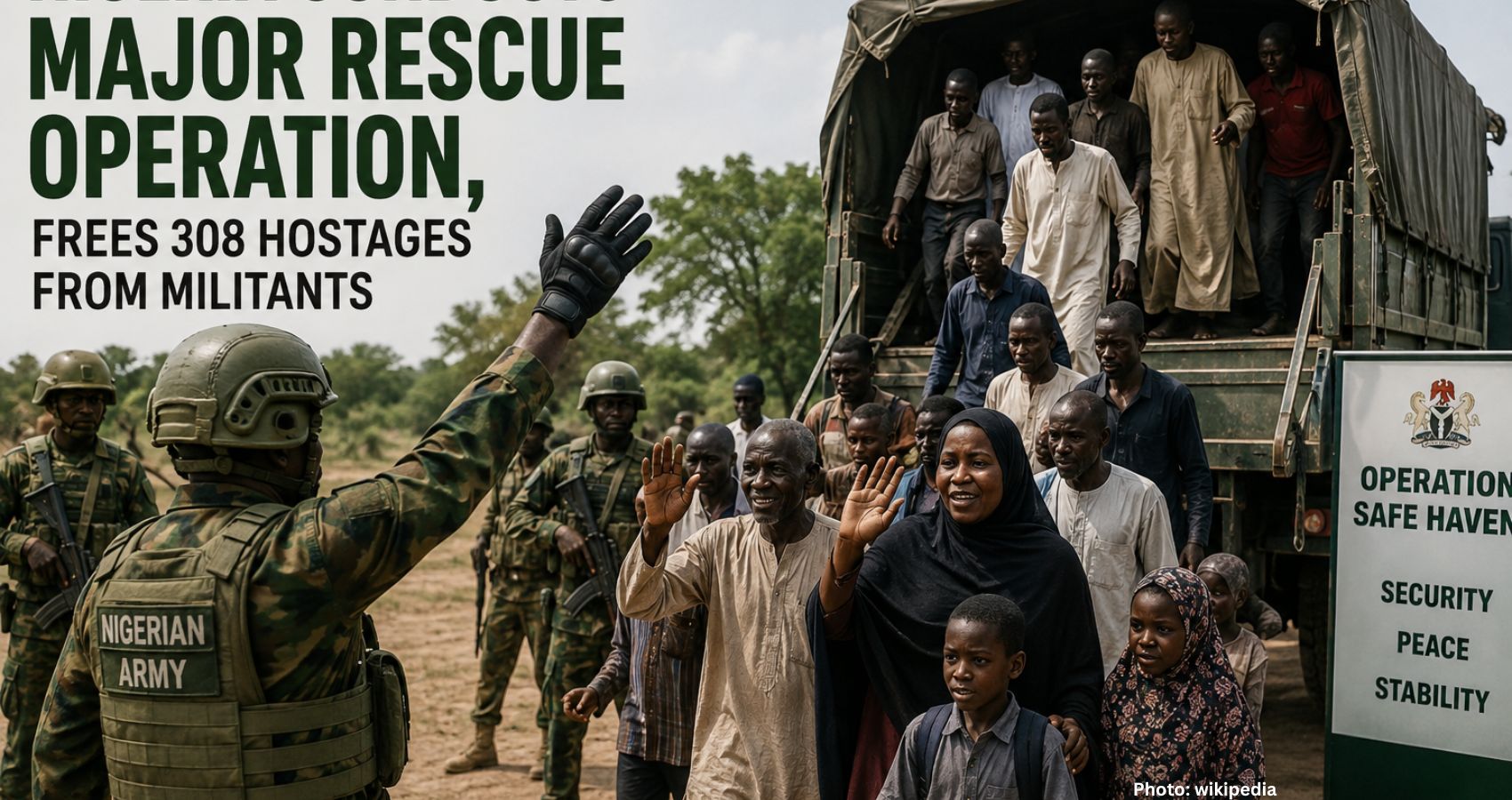 Nigeria Conducts Major Rescue Operation Frees 308 Hostages from Militants