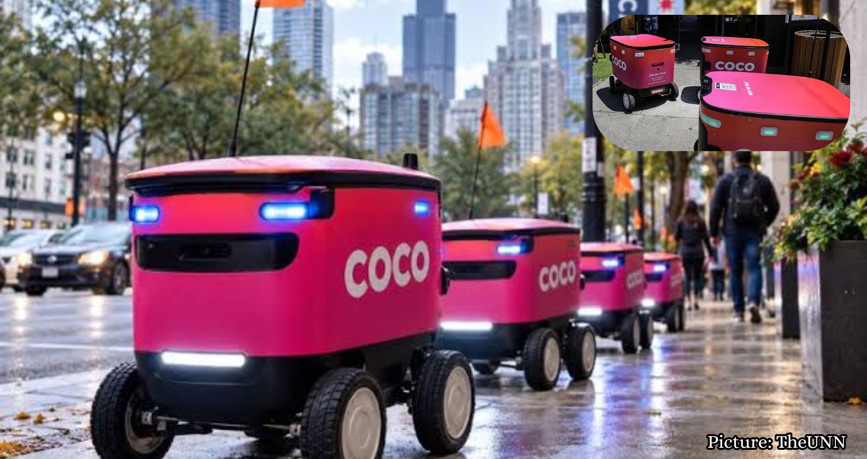 Featured & Cover Delivery Robots Take Over Chicago Sidewalks in Viral Video