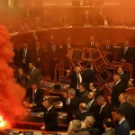 Disrupts Parliament with Smoke